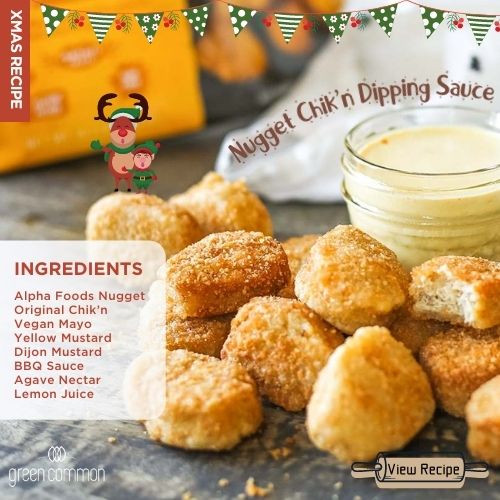 Plant-based Christmas Recipe: Alpha Foods Nugget Chik'n